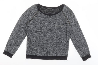 Womens UK Size S Quiz Grey Pullover Jumper