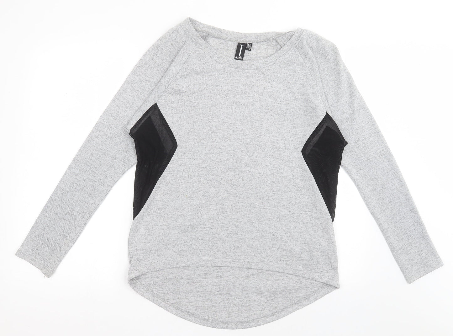 Womens UK Size 10 IZABEL LONDON Grey Pullover Jumper