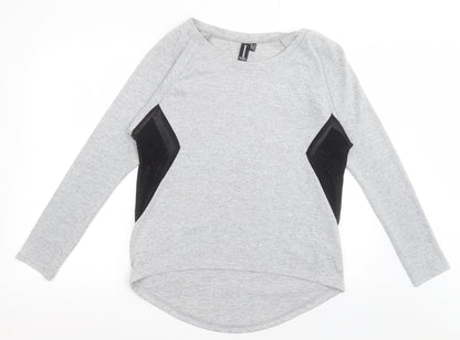 Womens UK Size 10 IZABEL LONDON Grey Pullover Jumper