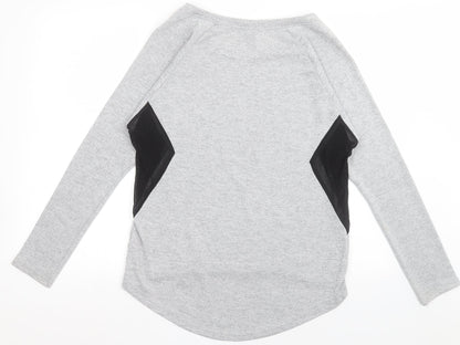 Womens UK Size 10 IZABEL LONDON Grey Pullover Jumper