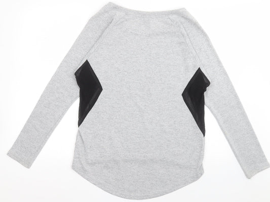 Womens UK Size 10 IZABEL LONDON Grey Pullover Jumper