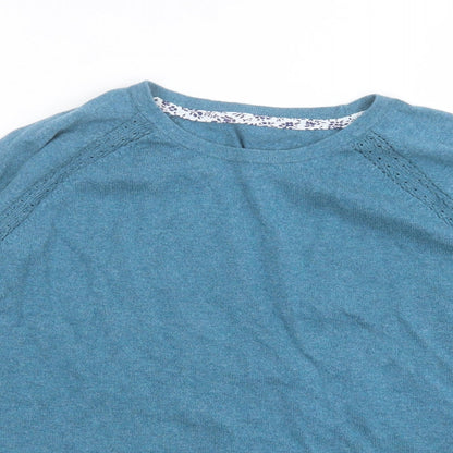 Womens UK Size M Preworn Blue Pullover Jumper