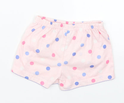 Carters Girls Pink Polka Dot Polyester Cropped Trousers Size 12 Months   - Sleep Shorts