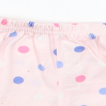 Carters Girls Pink Polka Dot Polyester Cropped Trousers Size 12 Months   - Sleep Shorts