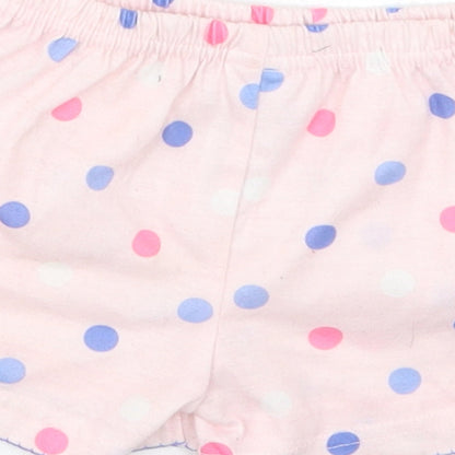 Carters Girls Pink Polka Dot Polyester Cropped Trousers Size 12 Months   - Sleep Shorts