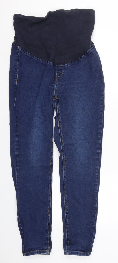 TU Womens Blue  Cotton Skinny Jeans Size 14 L20 in Regular