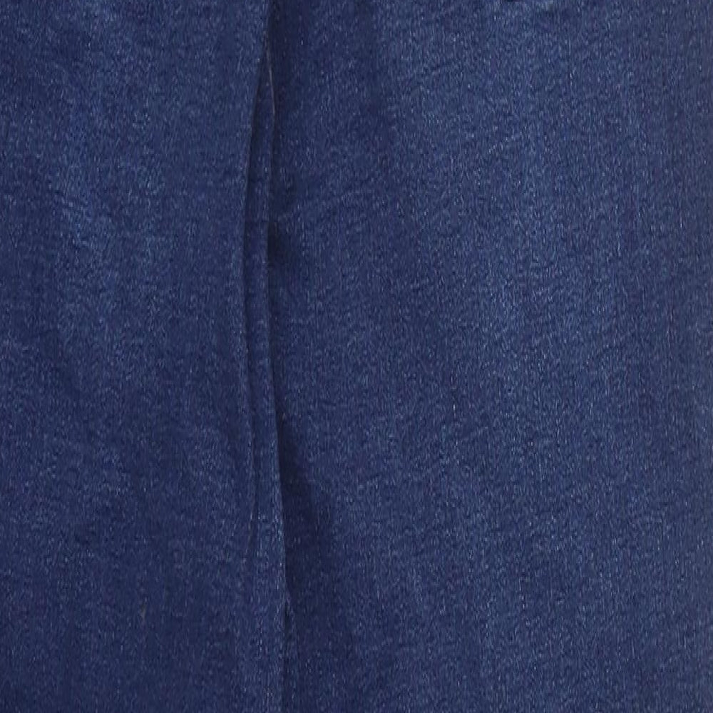 TU Womens Blue  Cotton Skinny Jeans Size 14 L20 in Regular