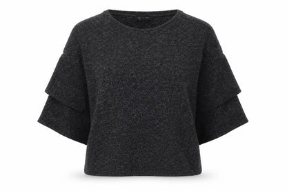 New Look Womens Grey Round Neck  Polyester Pullover Jumper Size S