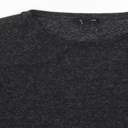 New Look Womens Grey Round Neck  Polyester Pullover Jumper Size S
