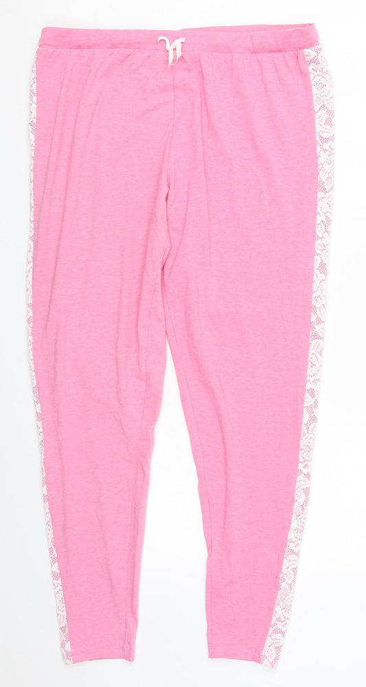 Womens UK Size 34 in Dunnes Regular Fit  Pink Trousers