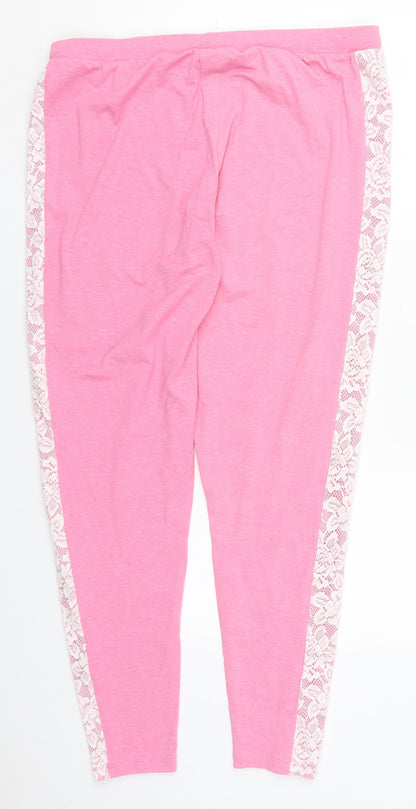 Womens UK Size 34 in Dunnes Regular Fit  Pink Trousers