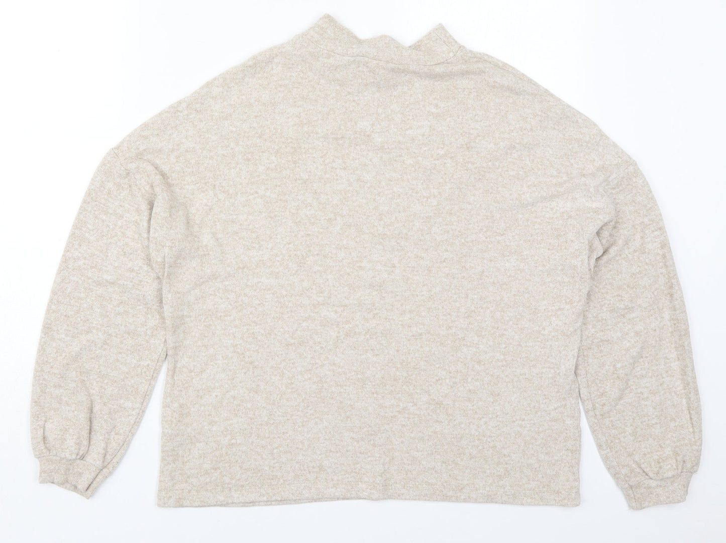 Womens UK Size M Savior Beige Pullover Jumper