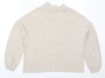 Womens UK Size M Savior Beige Pullover Jumper