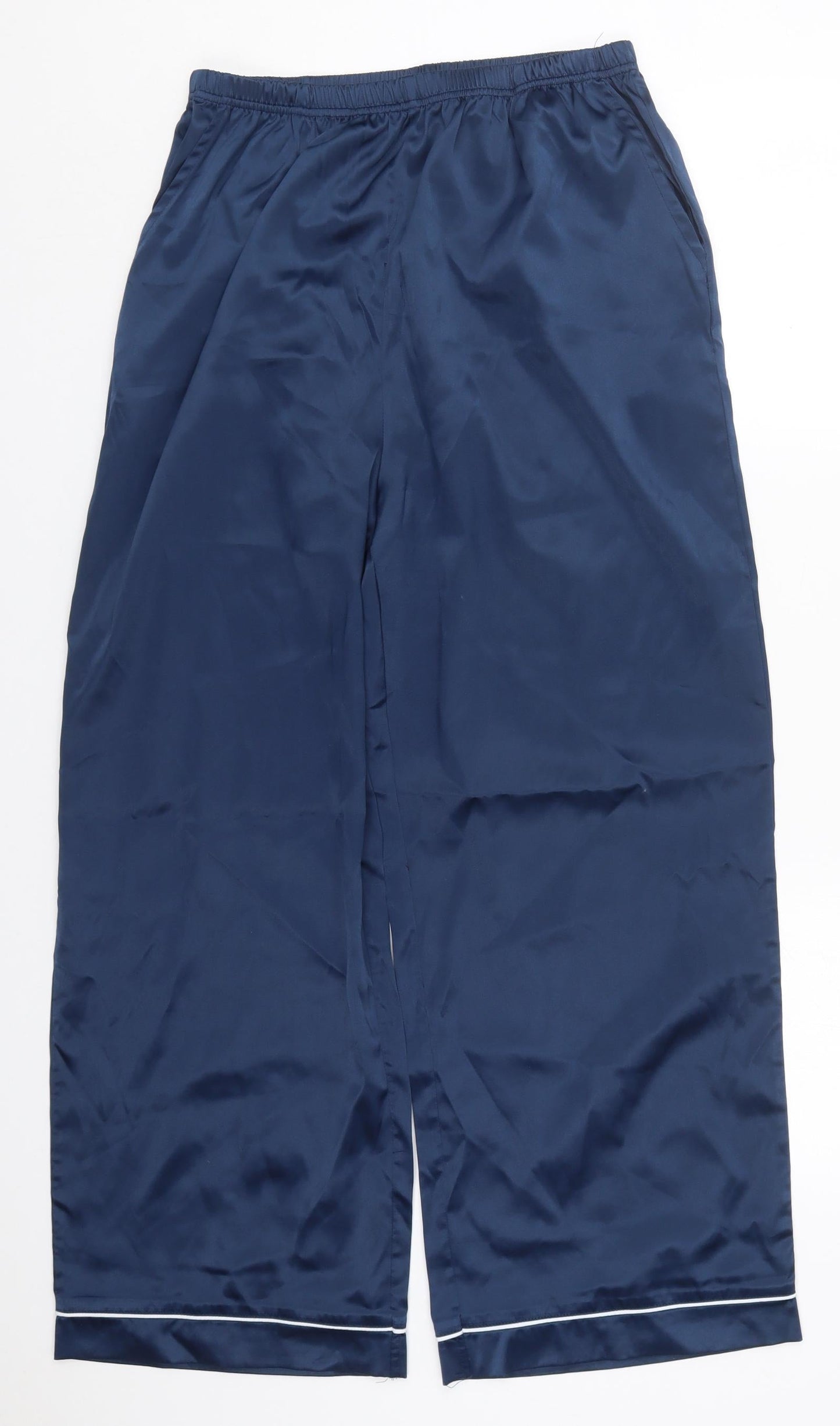 Womens UK Size L Preworn Regular Fit  Blue Trousers