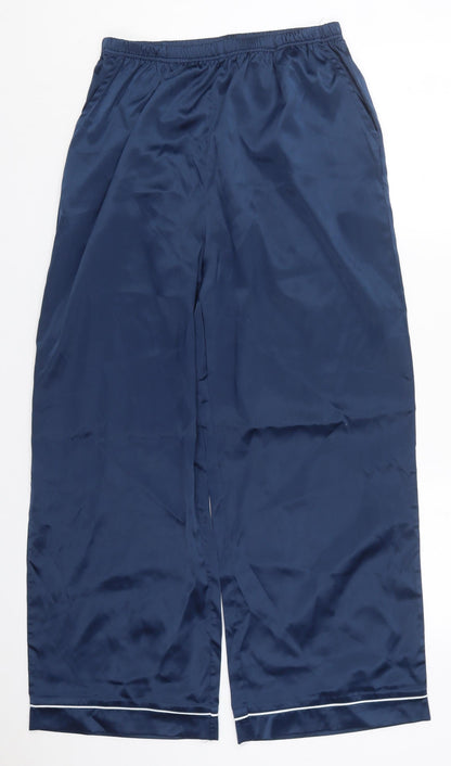 Womens UK Size L Preworn Regular Fit  Blue Trousers
