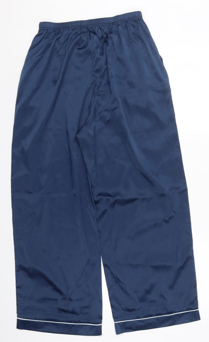 Womens UK Size L Preworn Regular Fit  Blue Trousers