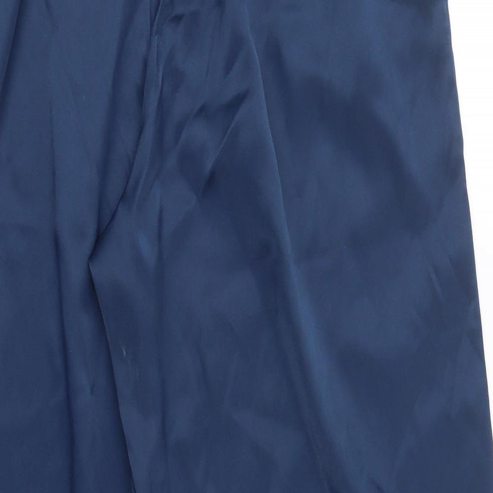 Womens UK Size L Preworn Regular Fit  Blue Trousers