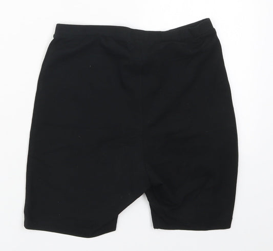 Primark Womens Black  Cotton Biker Shorts Size 6 L4 in Regular