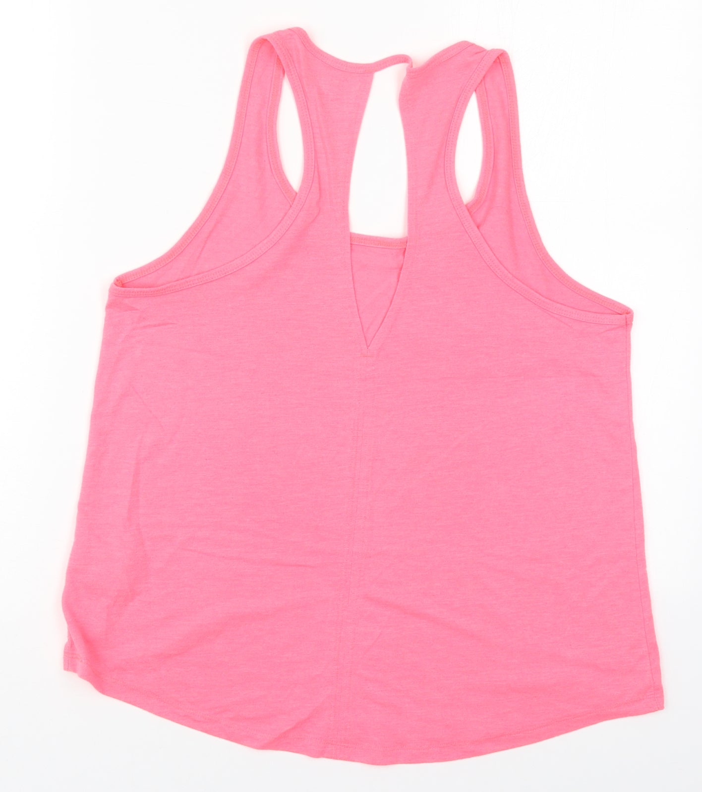 Womens UK Size S H&M Pink Basic Tank