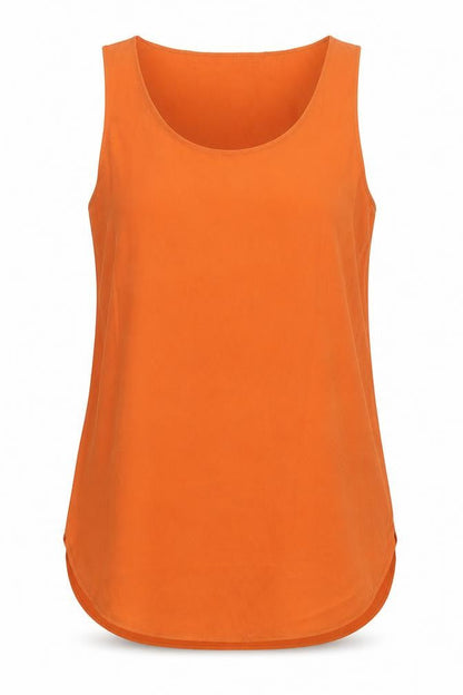 Womens UK Size M Vera & Lucy Orange Basic Tank