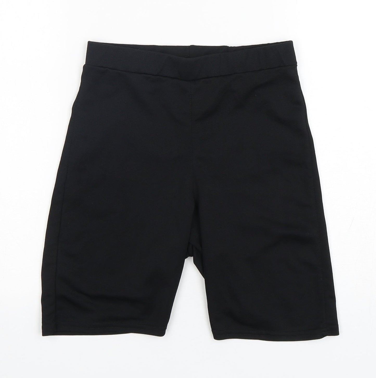 Boohoo Womens Black  Polyester Biker Shorts Size 8 L7 in Regular