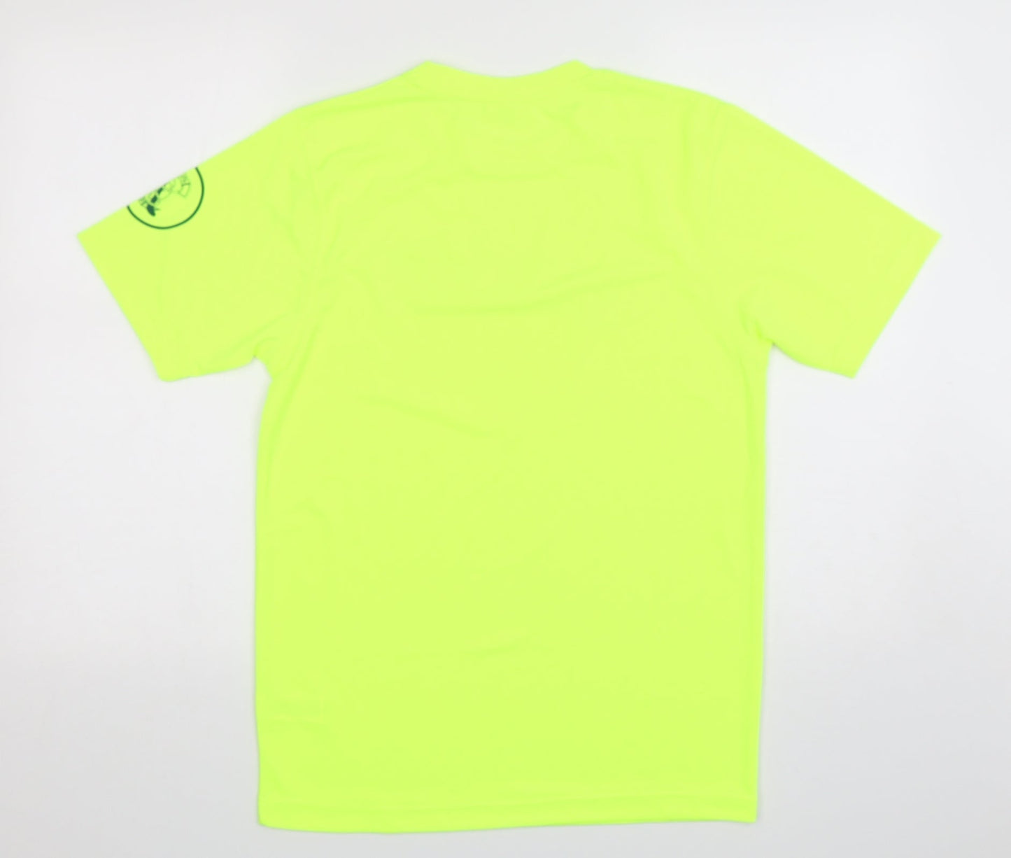 Awdis Mens Green  Polyester Pullover T-Shirt Size S Round Neck Pullover