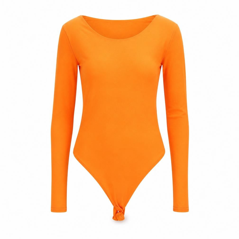 Womens UK Size 8 Boohoo One-Piece Orange Playsuit