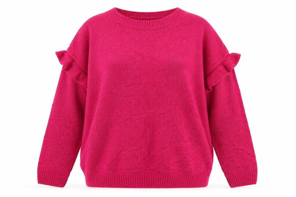 Womens UK Size M C&A Pink Pullover Jumper