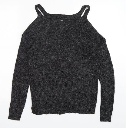 Womens UK Size 6 NEXT Silver Pullover Jumper