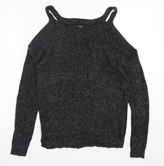 Womens UK Size 6 NEXT Silver Pullover Jumper