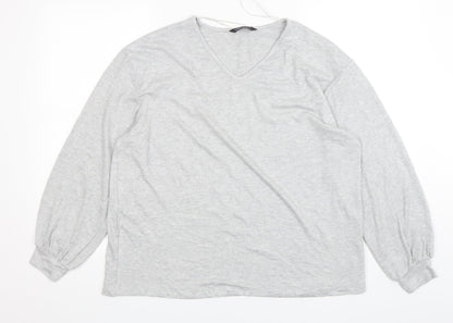 Womens UK Size 16 Marks and Spencer Grey Pullover Sweatshirt