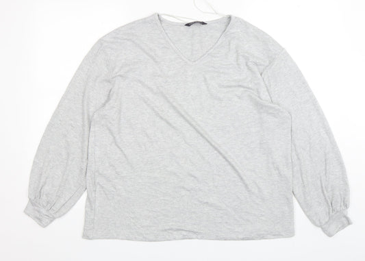 Womens UK Size 16 Marks and Spencer Grey Pullover Sweatshirt