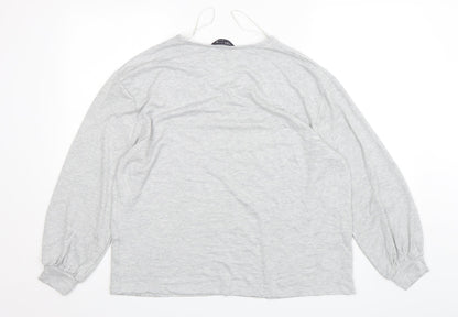 Womens UK Size 16 Marks and Spencer Grey Pullover Sweatshirt