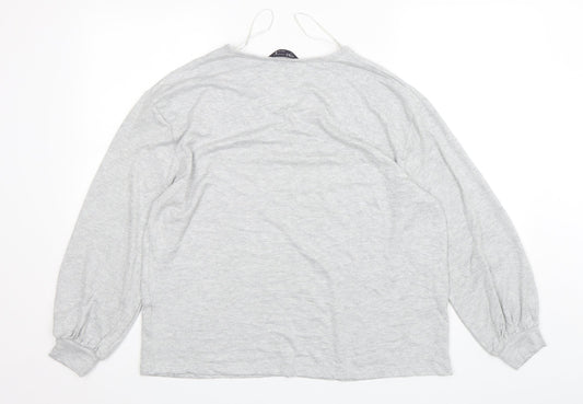 Womens UK Size 16 Marks and Spencer Grey Pullover Sweatshirt