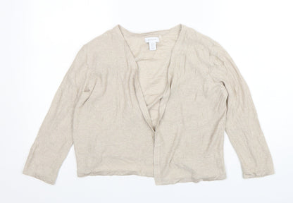 Womens UK Size M Kenar Beige Cardigan Jumper
