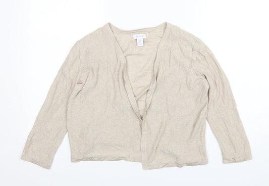 Womens UK Size M Kenar Beige Cardigan Jumper
