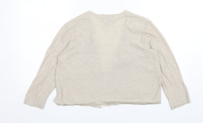 Womens UK Size M Kenar Beige Cardigan Jumper