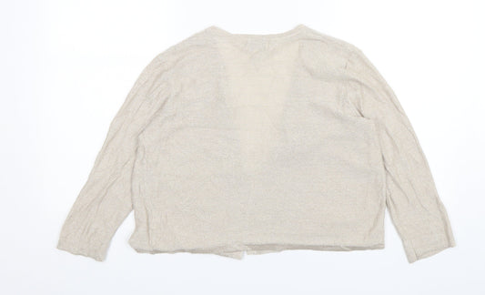 Womens UK Size M Kenar Beige Cardigan Jumper
