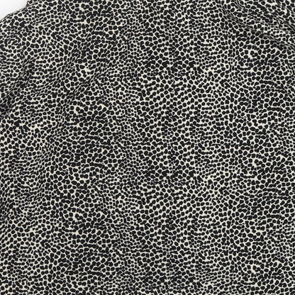 George Womens Multicoloured Animal Print Polyester Jacket Blazer Size 10