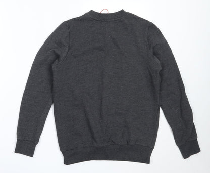 Avenue Womens Grey  Cotton Pullover Sweatshirt Size S   - christmas