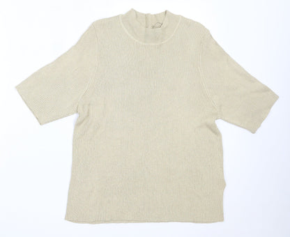 Womens UK Size 20 Marks and Spencer Beige Pullover Jumper