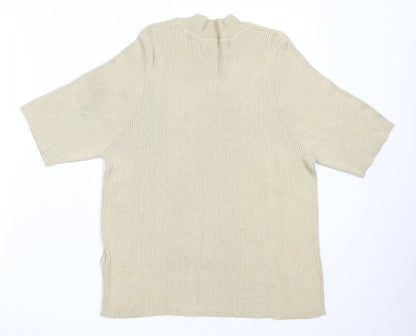 Womens UK Size 20 Marks and Spencer Beige Pullover Jumper