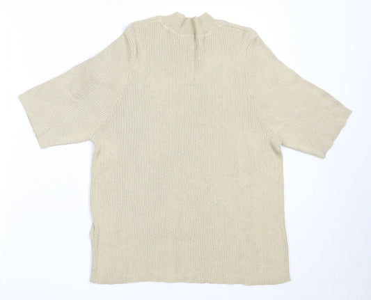 Womens UK Size 20 Marks and Spencer Beige Pullover Jumper