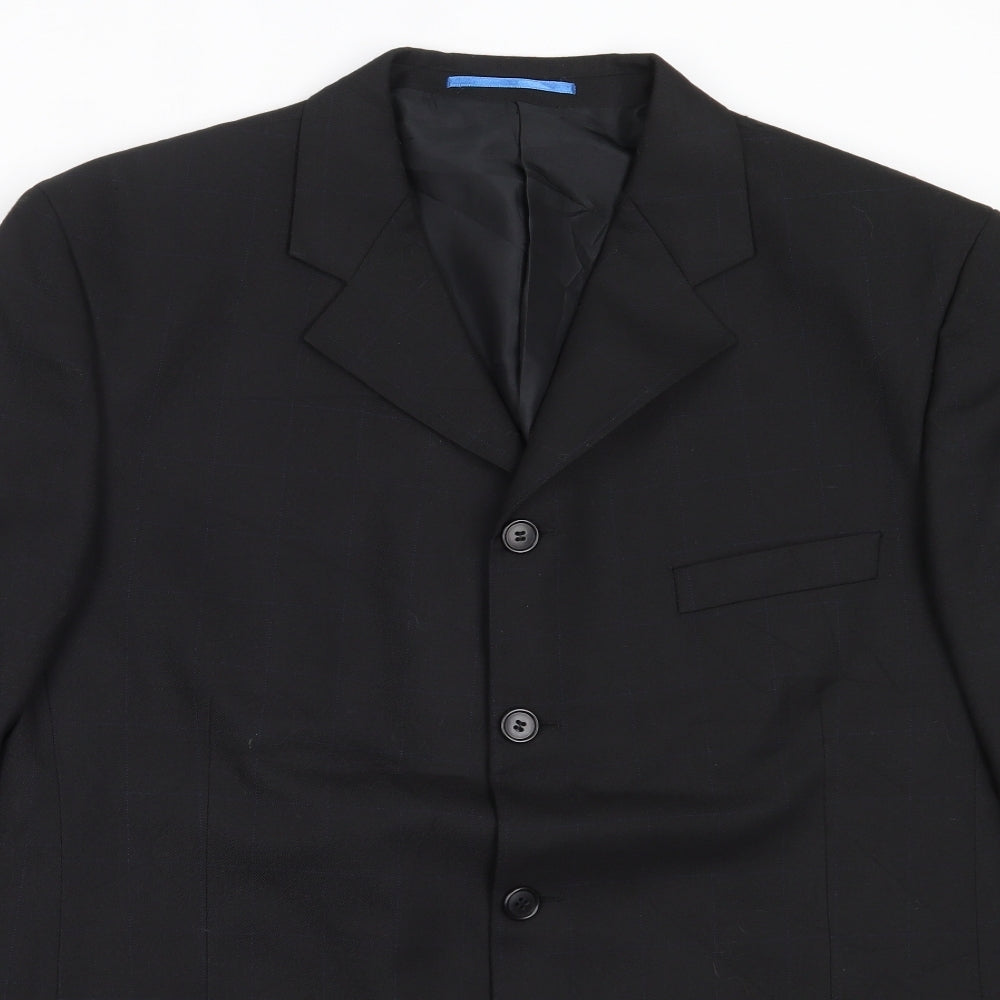 Mens UK Size L Wilson Regular Black Suit Jacket