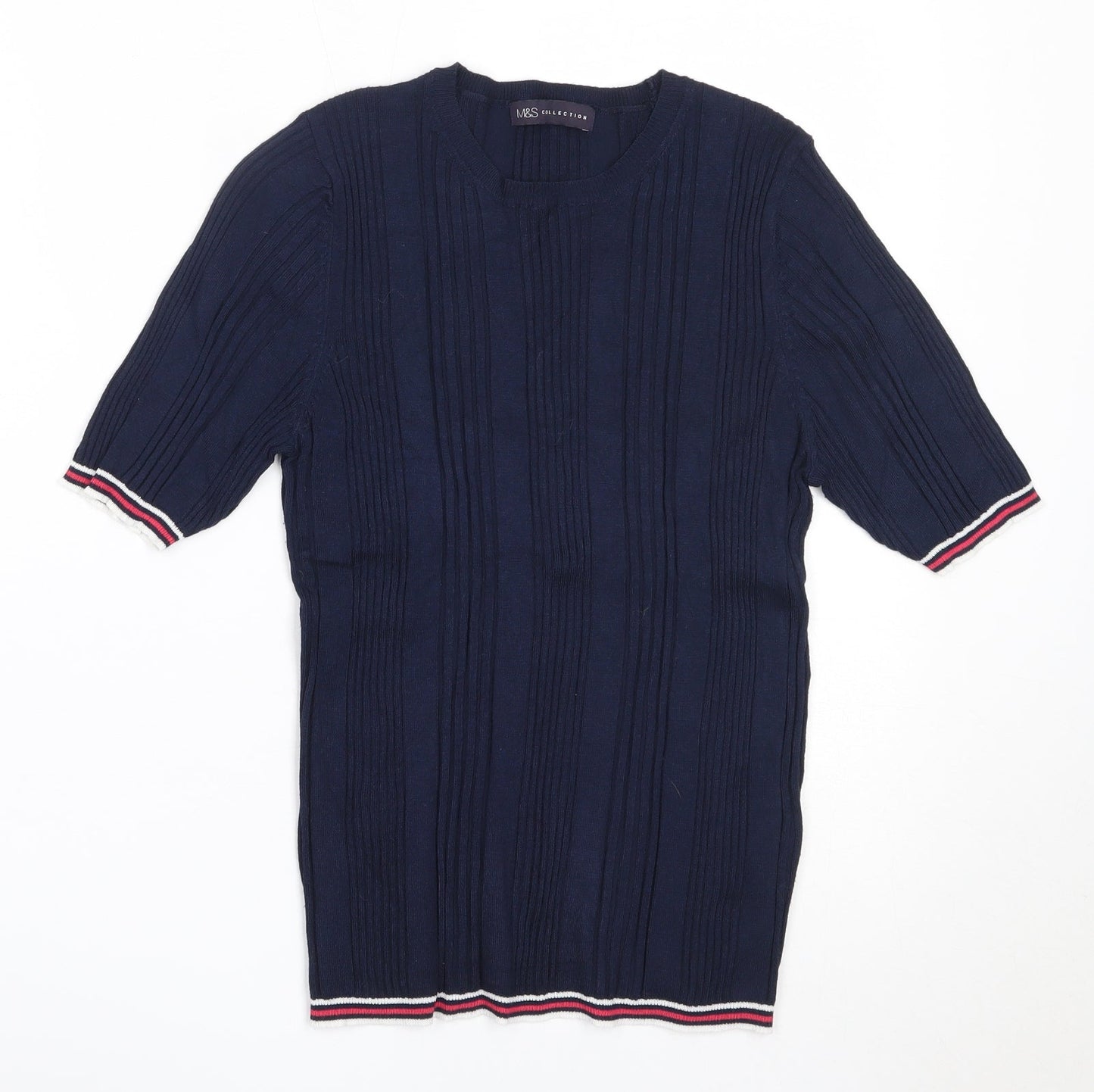 Womens UK Size 12 Marks and Spencer Blue Pullover Jumper