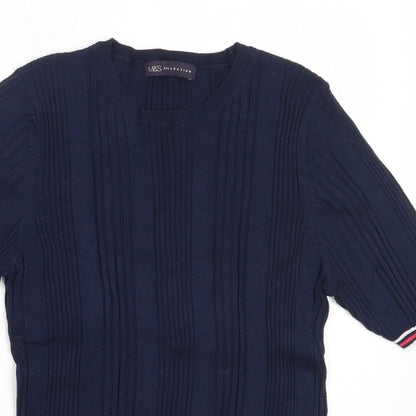 Womens UK Size 12 Marks and Spencer Blue Pullover Jumper