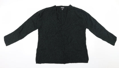 Womens UK Size XL Cashel Green Pullover Jumper
