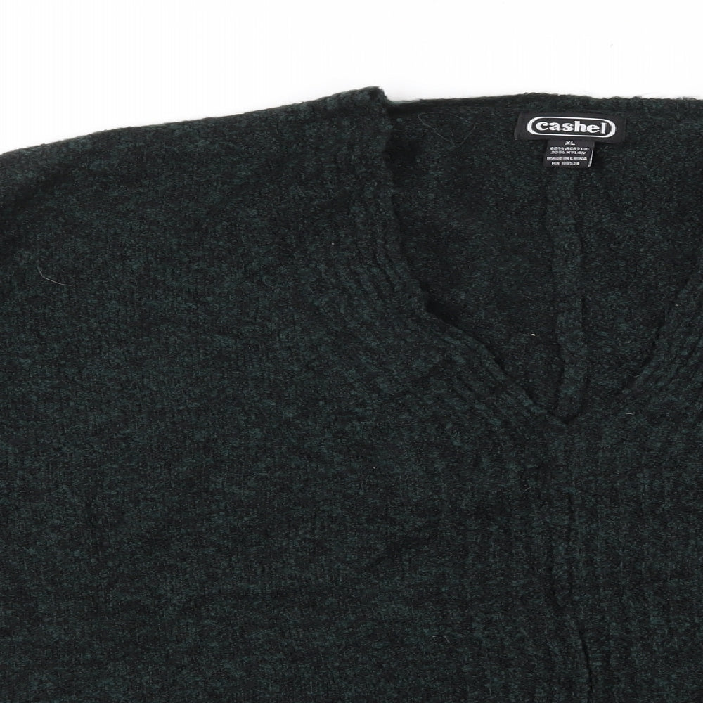 Womens UK Size XL Cashel Green Pullover Jumper