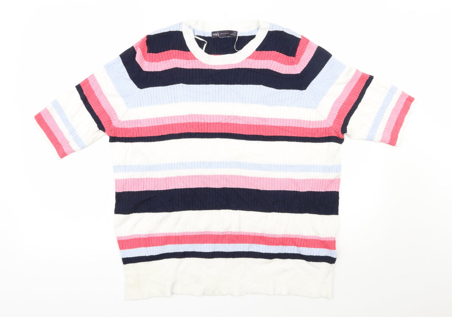 Womens UK Size 20 Marks and Spencer Multicoloured Pullover Jumper