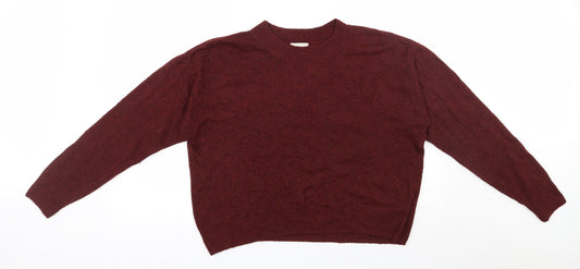 Womens UK Size M H&M Red Pullover Jumper